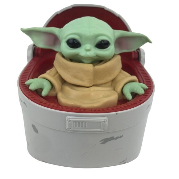 Star Wars Mandalorian 9" Grogu Baby Yoda Hover Pram Remote Radio Control Video - Picture 3 of 13